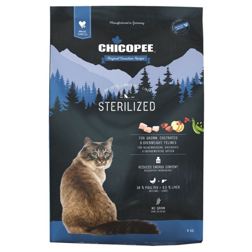Chicopee Holistic Nature Line Cat Sterilized сухой корм холистик для стерилизованных кошек