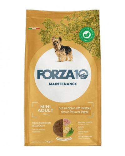 Forza10 Mini Adult Maintenance для взрослых собак мелких пород из курицы и картофеля 2 кг