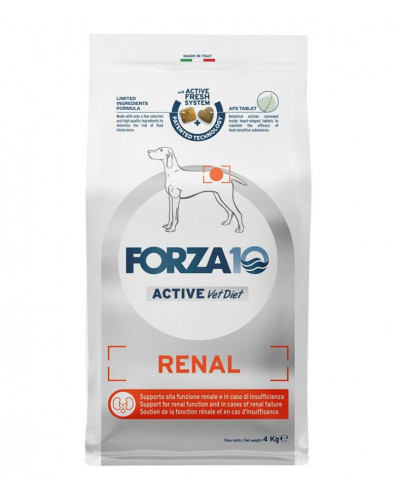 Forza10 Renal Active Line для собак при острой и хронической почечной недостаточности, хронической сердечной недостаточности