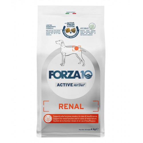 Forza10 Renal Active Line для собак при острой и хронической почечной недостаточности, хронической сердечной недостаточности