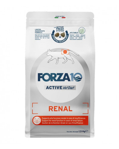 Forza10 Renal Active cухой корм для взрослых кошек при острой и хронической почечной недостаточности с рыбой