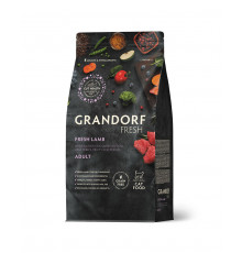 Grandorf Fresh для взрослых кошек, свежее мясо ягненка с бататом, чувствительное пищеварение или склонность к аллергии 