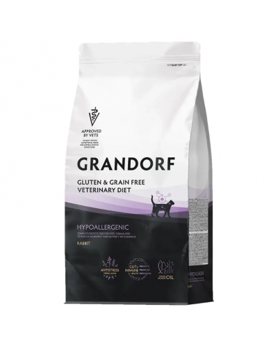 GRANDORF VETERINARY DIET Cat HYPOALLERGENIC Сухой диетический корм для кошек с пищевой аллергией или непереносимостью