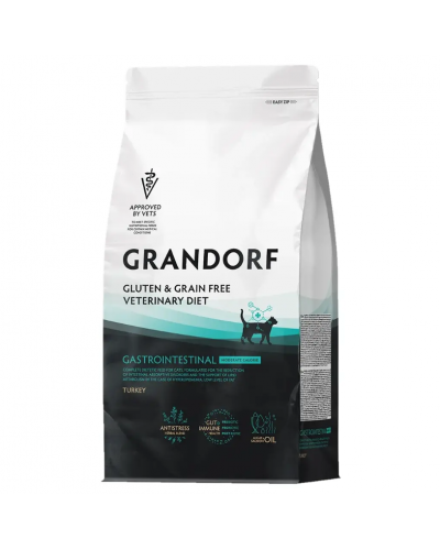 GRANDORF VETERINARY DIET Cat GASTROINTESTINAL MODERATE CALORIE Сухой диетический корм для кошек склонных к набору веса, при расстройствах пищеварения