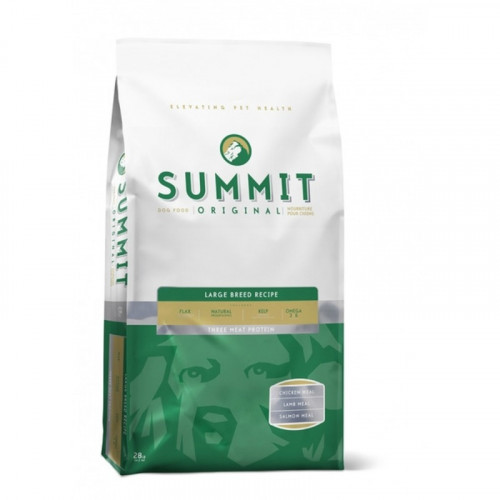 Summit Holistic Original Three Meat, Large Breed Recipe DF сухой корм холистик с цыпленком, ягненком и лососем для собак  - 12,7 кг